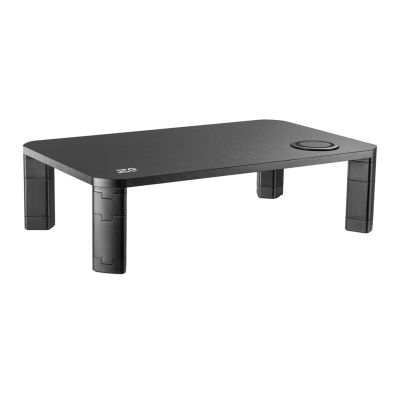 4. ERGOOFFICE PODSTAWKA STOLIK POD MONITOR Z ŁADOWARKĄ QI ER-415