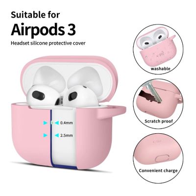 2. Etui Tech-Protect Silicone Hook na Apple AirPods 3 - różowe