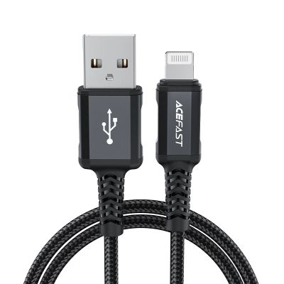 3. Acefast kabel MFI USB - Lightning 1,8m, 2,4A czarny (C4-02 A Black)