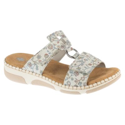 Rieker Slides Shoes 66292-90 Białe 36