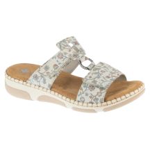 Rieker Slides Shoes 66292-90 Białe 36