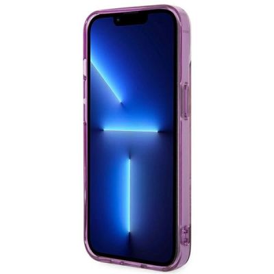 5. Etui Guess Jungle Collection na iPhone 14 Plus - różowe