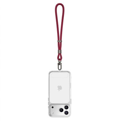 4. Smycz Tech-Protect C11S Rope Wrist Strap do telefonu - burgundowa