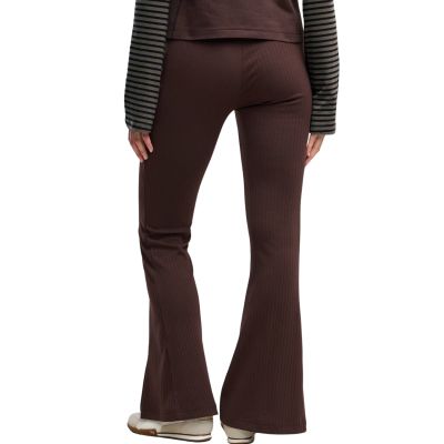 4. Legginsy damskie Puma Rib Flared brązowe 694028 33