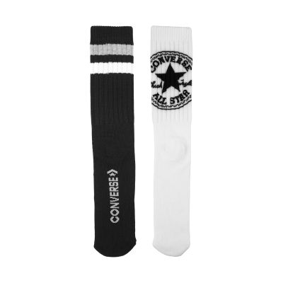 5. Skarpety Converse 2 pak białe, czarne E744A