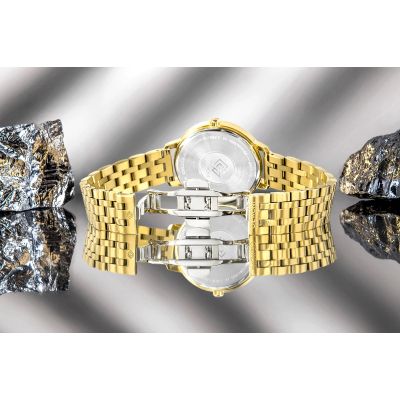 8. Zegarek Damski Giewont Sapphire Złoto Srebrny GW7370-B2