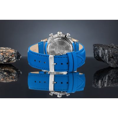 6. Zegarek Męski Giewont Chronograph Sapphire Niebieski GW5630-A5