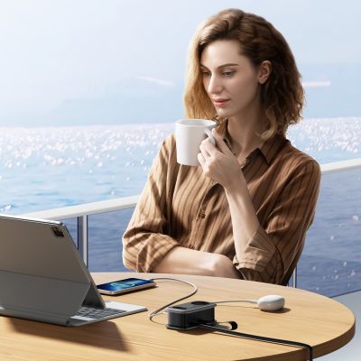 11. Listwa zasilająca Orico APP 15.5W 5w1 2x AC + 2x USB-A + 1x USB-C - czarna