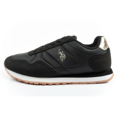 2. U.S Polo Assn buty sportowe sneakersy damskie modne wygodne czarne