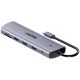 UNITEK D1113BGY01 huby i koncentratory 2 x USB 3.2 Gen 2 (3.1 Gen 2) Type-C 1000 Mbit/s Szary