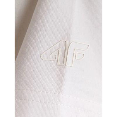 5. T-shirt slim gładki damski 4F 4FRMM00TTSHF3619-10S
