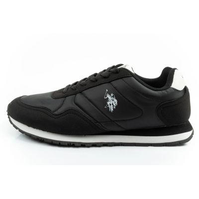 2. U.S Polo Assn buty sportowe sneakersy męskie modne wygodne czarne