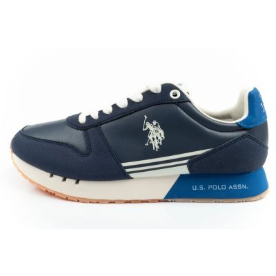 2. U.S Polo Assn buty sportowe sneakersy męskie modne wygodne niebieskie