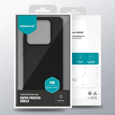 13. Wzmocnione etui Nillkin Super Frosted Shield Pro do Xiaomi 14 Pro - czarny