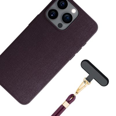 14. Smycz do smartfona 3mk EasyClip Elite - bordowa