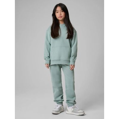 4. Bluza dresowa loose z kapturem dziewczęca 4F 4FJRSS26TSWSF2716-47S