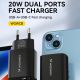 6. Ładowarka sieciowa Wozinsky WGWCB USB-A USB-C 20W - czarna