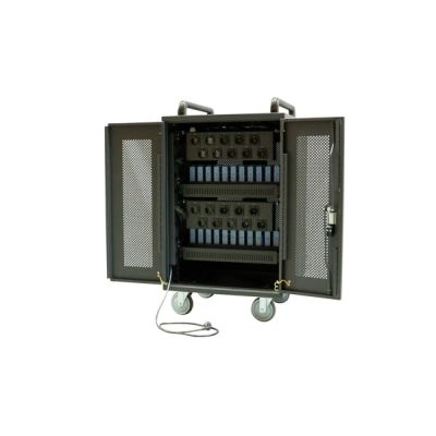 4. Avtek International Avtek Charging Cart 20 Przenośna szafa do zarządzania urządzeniami Czarny