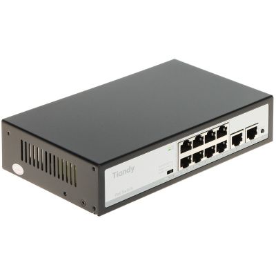 SWITCH POE TC-P3S010 SPEC:F/0820/AT/90 8-PORTOWY TIANDY