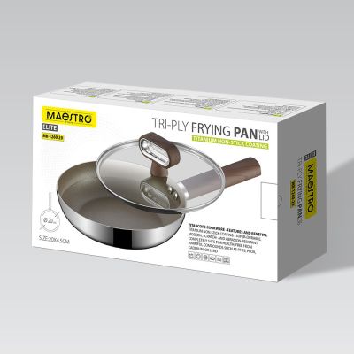 6. Patelnia z pokrywką TITANCORE 20cm MR-1260-20 MAESTRO