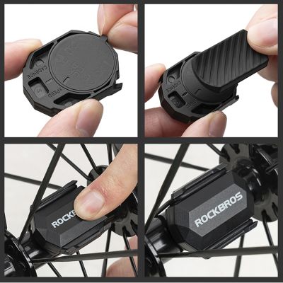 9. Czujnik prędkości lub kadencji 2w1 Rockbros C3 ANT+ / Bluetooth - czarny