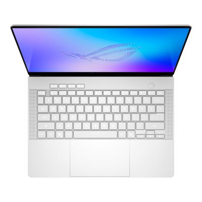 5. ASUS ROG Zephyrus G14 GU405AR-SY003W Ultra 9 386H 14.0" 3K OLED 120Hz 1100nits AG 32GB LPDDR5X 8533 SSD1TB GeForce RTX 5070 Ti 12GB Cam1080p+IR 73WHrs Win11 Aluminum Platinum White