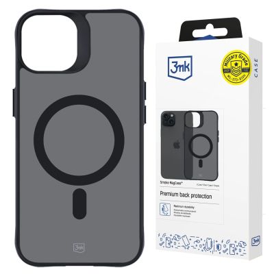 16. Etui 3mk Smoke MagCase z MagSafe na iPhone 15 Plus - półprzezroczyste