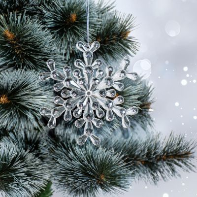 5. DEKORACJA WISZĄCA PŁATEK ŚNIEGU 12x12 CM WZÓR 2