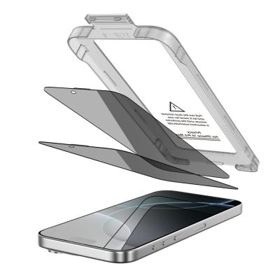 2. Szkło prywatyzujące Tech-Protect Quick Set Spy+ 2-pack na iPhone 16 Pro Max