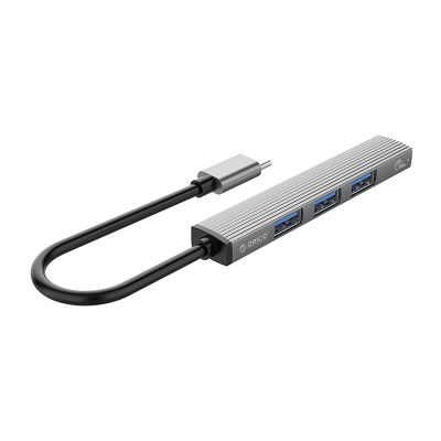 3. Hub USB-C Orico AH-13 stacja dokująca 1x USB-A 3.0 + 3x USB-A 2.0 - szary