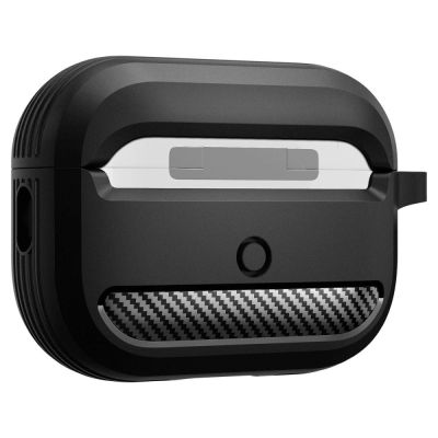 7. Etui Spigen Rugged Armor na Apple AirPods Pro 1 / 2 - czarny mat