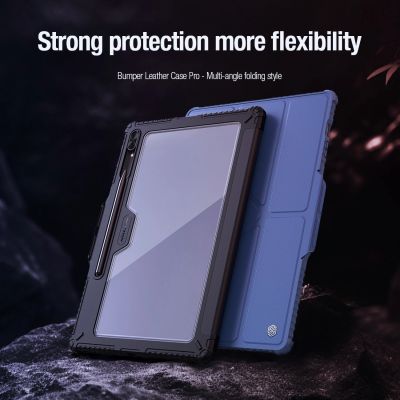 6. Etui Nillkin Bumper Leather Case Pro na Samsung Galaxy Tab S9+ - czarne