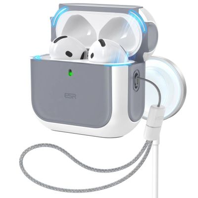 9. Etui ESR Orbit Halolock MagSafe na Apple AirPods 4 - białe