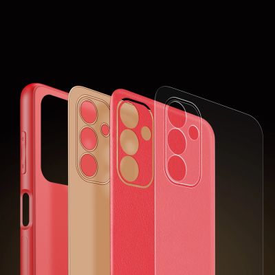 10. Dux Ducis Yolo eleganckie etui pokrowiec ze skóry ekologicznej Samsung Galaxy A13 5G czerwony