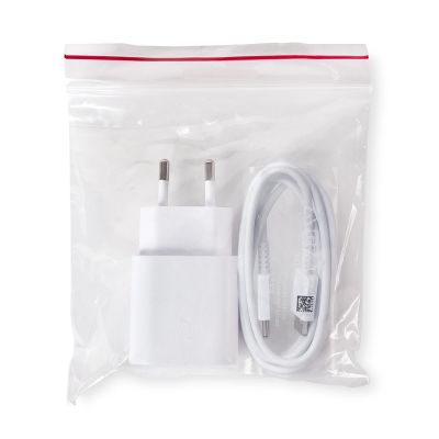 2. Ładowarka sieciowa Samsung 25W EP-TA800EWE USB-C z kablem Samsung EP-DA705BWE USB-C / USB-C opakowanie zastępcze - biała