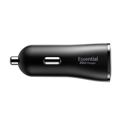 4. Ładowarka samochodowa Spigen Essential EV302 30 W 2-porty USB-A - czarna