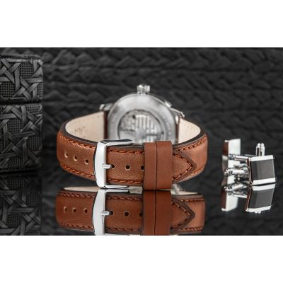 7. Zegarek Męski ZEPPELIN Mediterranee Open Heart Automatic 9666-5 + BOX