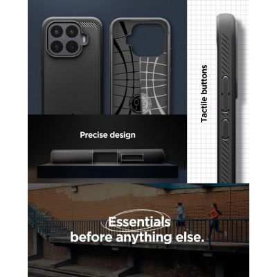10. Etui Spigen Rugged Armor na Xiaomi 17T - czarne matowe