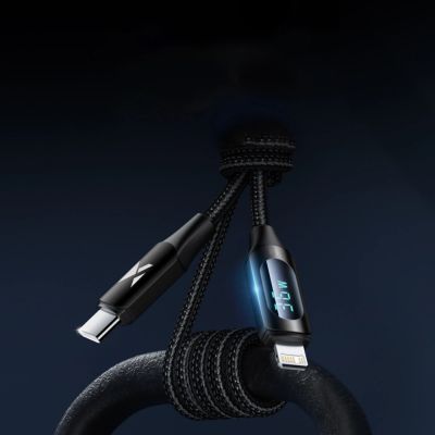 3. Kabel Wozinsky WUCLC1 Lightning - USB-C 36W 480Mb/s 1m - czarny