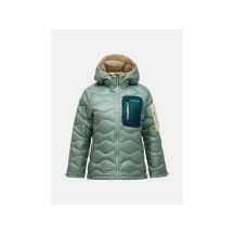 Kurtka damska puchowa PEAK PERFORMANCE W Helium Utility Down Hood Jacket kolor zielony
