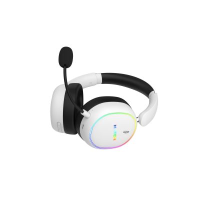 6. Słuchawki dla graczy Hator Phoenix 2 Wireless bezprzewodowe białe