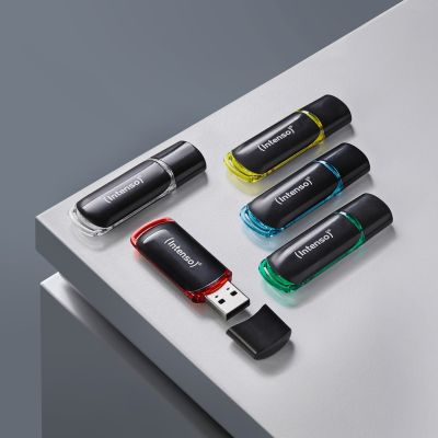 6. Intenso 3511595 pamięć USB 64 GB USB Typu-A 2.0 Czarny, Czerwony, Zielony, Przezroczysty, Żółty, Niebieski