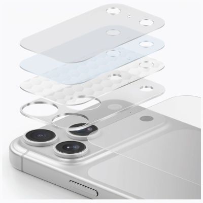 4. Folia ochronna na aparat i tył panelu UNIQ Optix Aeroshield+ Camera Module Protector na iPhone 17 Pro Max