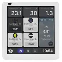 Shelly · Unterputz · "Wall Display X1i Silver" · Smart Home Steuerzentrale · 4" · WLAN · BT · silber