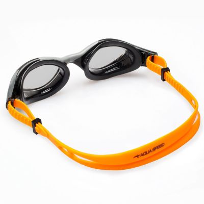 3. Okulary pływackie Aqua Speed Aquilo czarno-żółty 62649-75