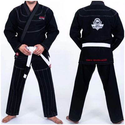 37. Kimono / GI do treningu BJJ - Czarne DBX ELITE A0 + PAS A0