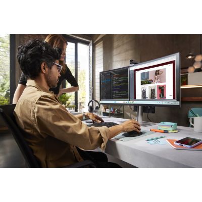 8. Monitor HP LED 37,5” S7 Pro 738pu (8K167AA) Curved IPS WQHD+ HDR400 RJ-45 ThunderBolt 4