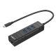 2. Lindy 43249 huby i koncentratory USB 3.2 Gen 1 (3.1 Gen 1) Type-C 5000 Mbit/s Czarny