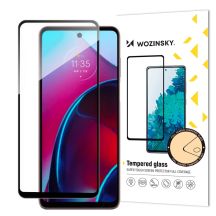 Wozinsky Full Glue Tempered Glass szkło hartowane Motorola Moto G Stylus 2022 9H na cały ekran z czarną ramką