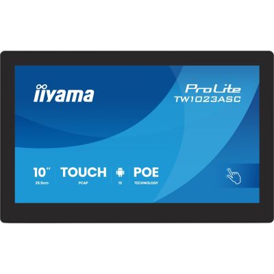 2. iiyama TW1023ASC-B3P signage display Kiosk 25,6 cm (10.1") Wi-Fi 385 cd/m2 WXGA Czarny Ekran dotykowy Procesor wbudowany Android 24/7